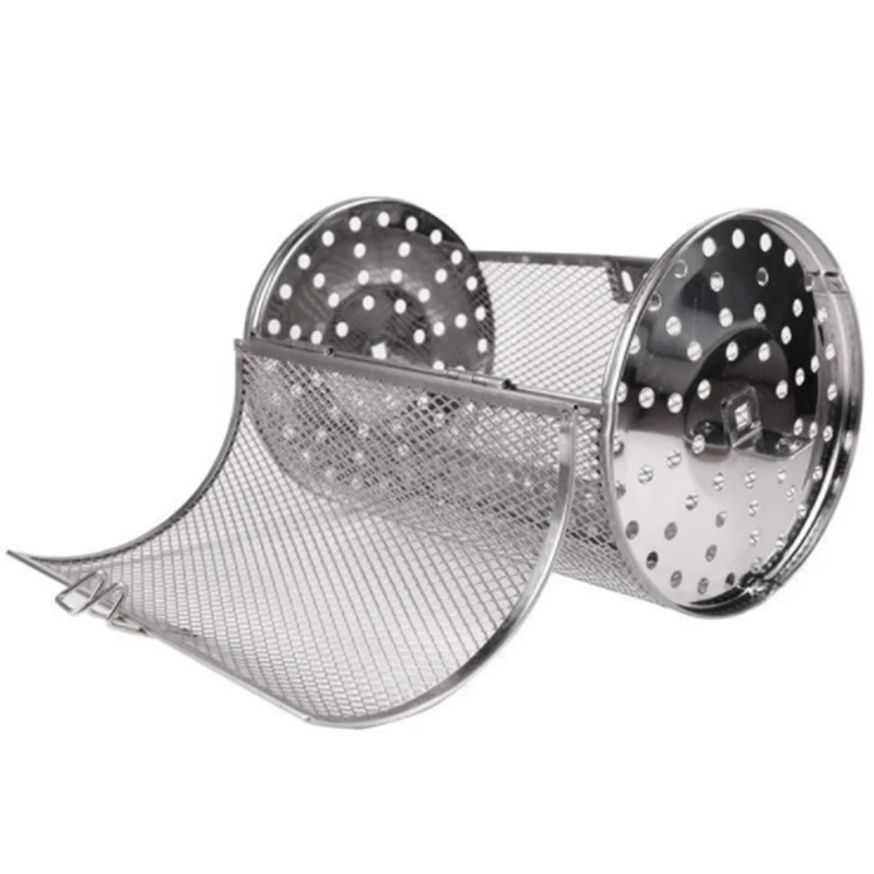 New Basket Roaster Tumble Roasting Baking Peanut Beans Coffee Stainless Steel BBQ Grill Baskets