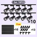10 lights set black