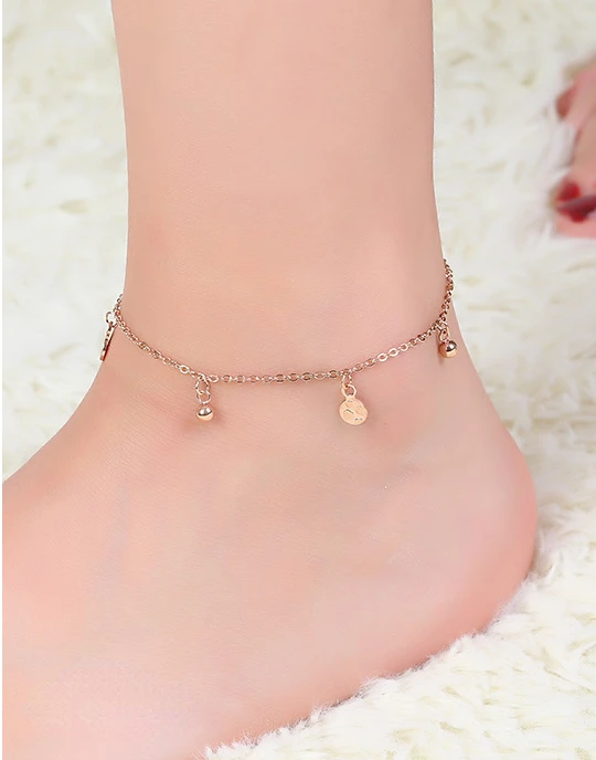 

Gold anklet braclet stainless steel ankle bracelet leg anklets for women