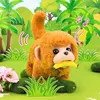 Electronic Plush Monkey Toy Robot Tiger Wag Tail Electric Cute Animal Walk Run Golden Monkey Pet With Sound Kids Birthday Gift 4