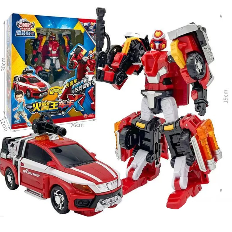 

2024 CARBOT Korean Cartoon Animation Deformation Car Robot Transformation Action Figure Mecha Auto Robot Kids Toy Birthday Gift