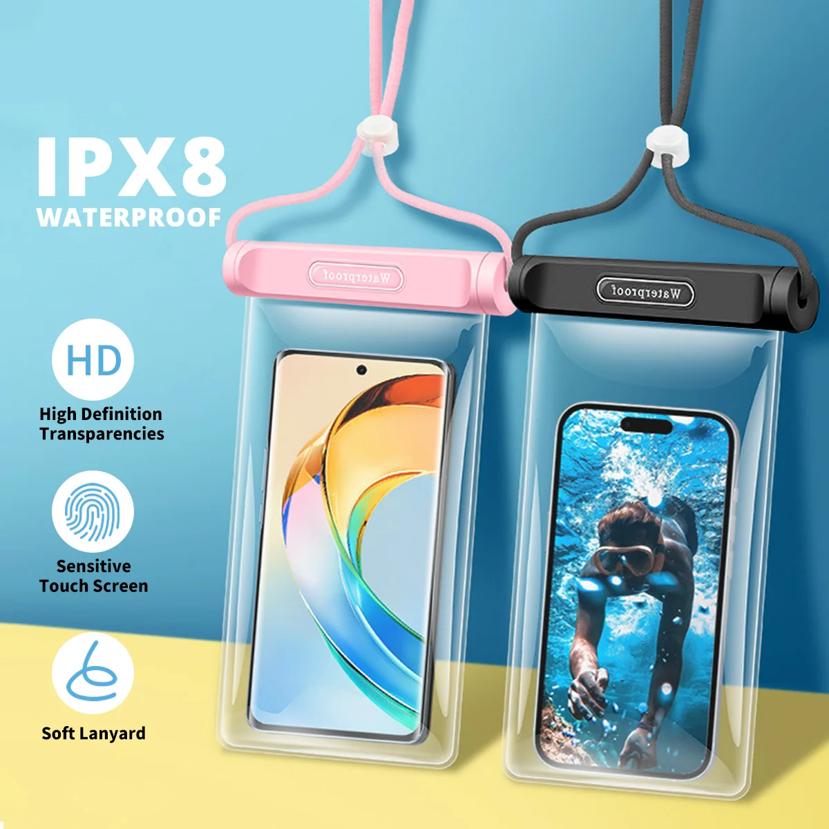Universal Waterproof Phone Case and Swim Cover