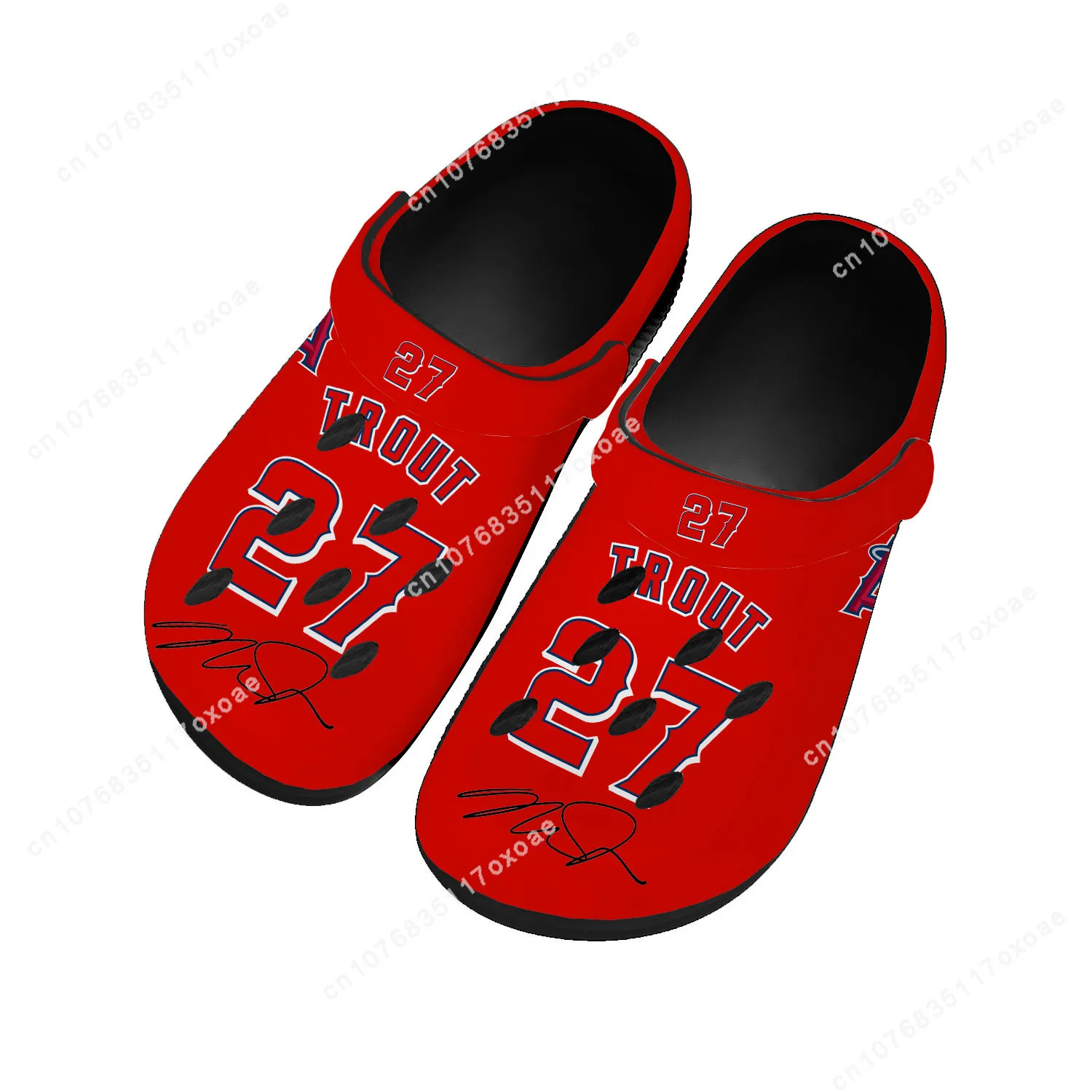 

Los Angeles baseball Home Clog Mens Women Youth Boy Girl Sandals Angels Mike Trout NO 27 America Shoes Custom Shoe Hole Slippers