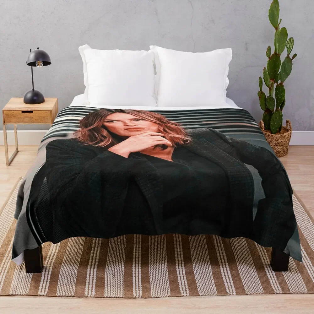 

Captain Olivia Benson Throw Blanket Nap Summer Decorative Sofas Blankets