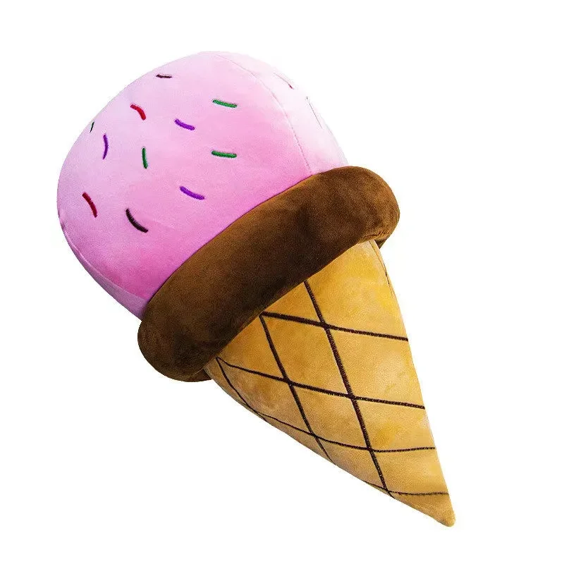 50CM New Design 3D Sweet Ice Cream Pillow Cushion Car Waist Support Cushion Soft Plush Stuffed Doll Toys Creative Pillow 6