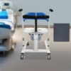 Hydraulic Patient Lifting Chair with Potty, Transfer Wheelchair Lightweight Transport with 180° Split Seat for Elderly, Disabled 4