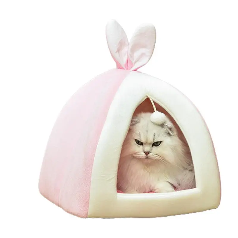 

Small Cat Bed Universal Cat House Cute Rabbit Ear Shaped Pet Sleeping Bed Cat Nest Tent Cabin Pet Bed Tent Cat Kennel Supplies