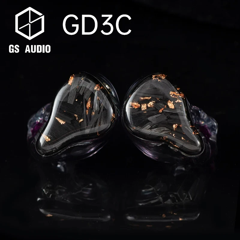 

GS AUDIO GD3C In-ear Earphone, 2BA+1DD Hybrid Driver HiFi IEMs, with 0.78 2pin Cable for Audiophiles Earbuds