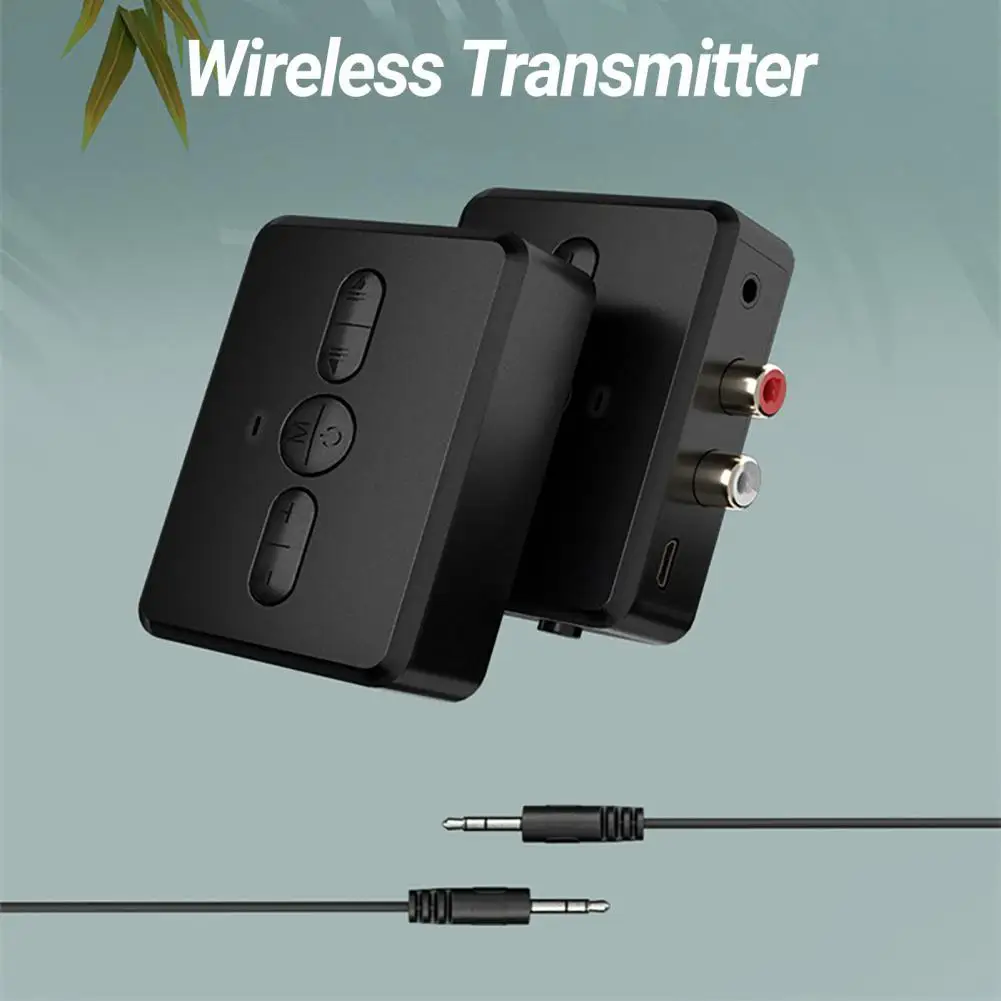 Wireless Transmitter Quick Pairing Multi-purpose Mini Bluetooth-compatible5.0 2 in 1 RCA AUX Audio Adapter Dongle for Car