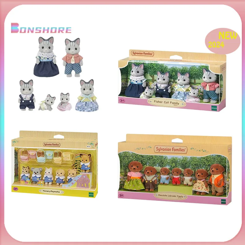 Sylvanian Families Anime Action Figures Animal Dollhouse Figures Children Toy Collection Kid Birthday Gift