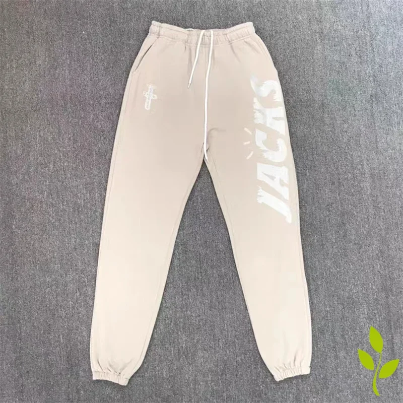 

High Quality Cactus Pants Simple Letter Printed Apricot Sweatpants Fashion Casual Trousers for Men and Women