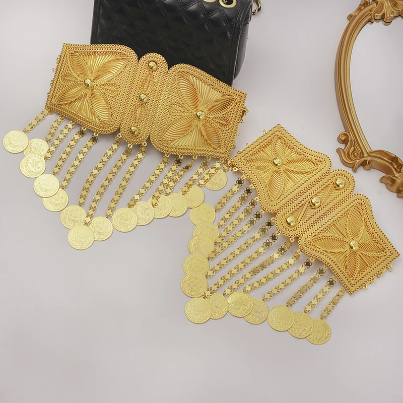 Gold Color Chain Belts for Women for sale