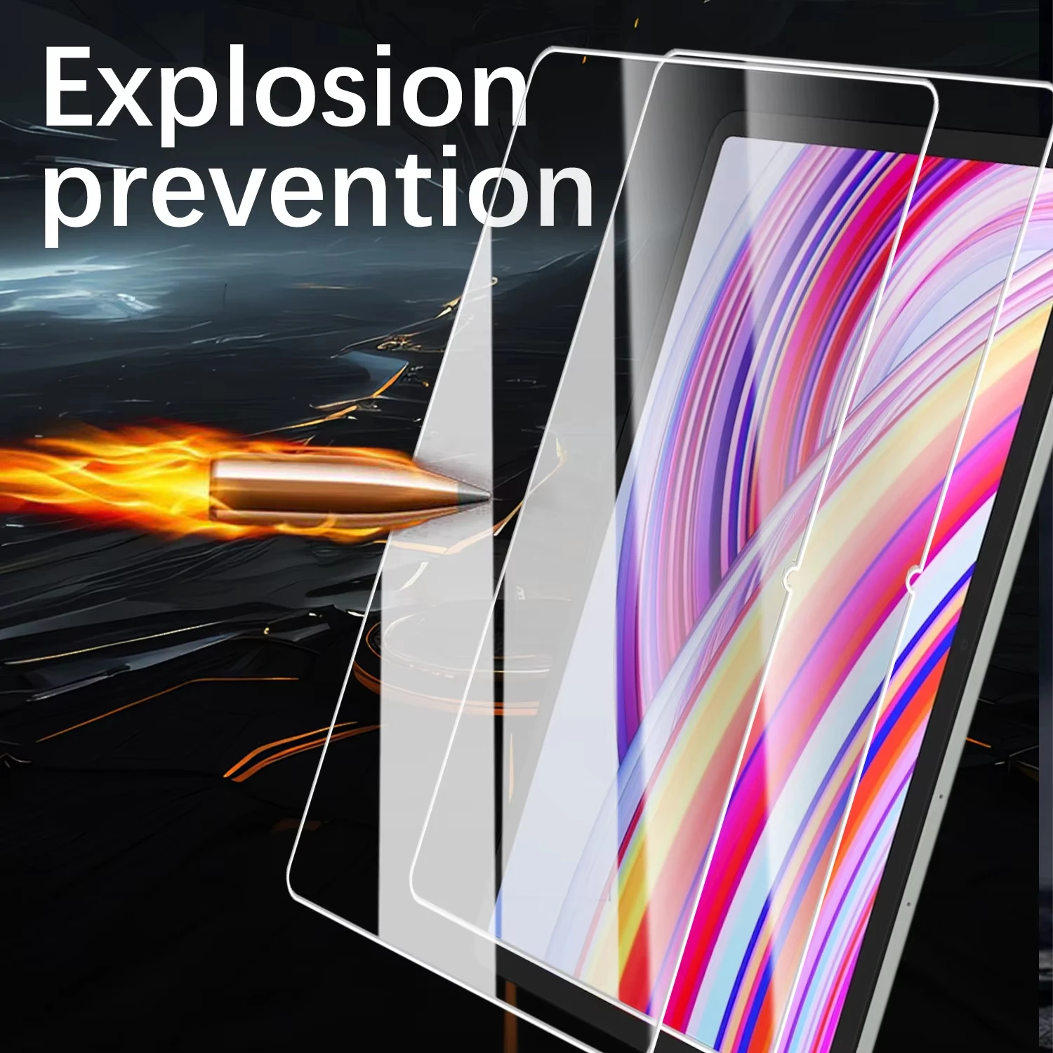 Premium 2-Pack Waterproof Tempered Glass Screen Protector with 9H Hardness