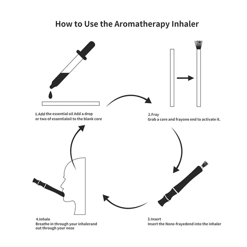 Aromatherapy Inhaler for Essential Oil, Quit Smoking Inhaler Stick, Wooden Personal Diffuser for Essential Oils with 3 Pack Bla 4