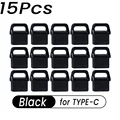 15PCS Black A