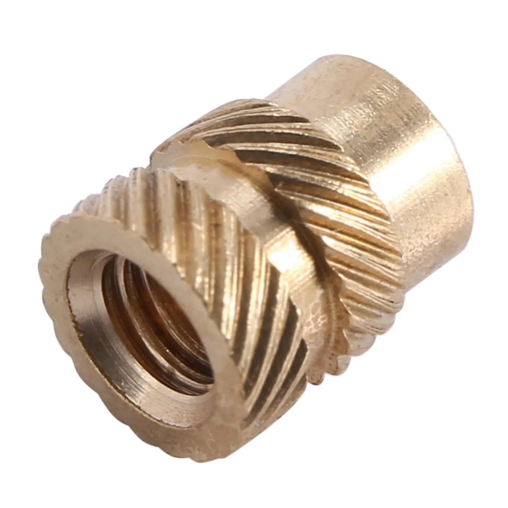100Pcs M3 Thread Knurled Brass Threaded Heat Set Heat Resistant Insert Embedment Nut for 3D Printer