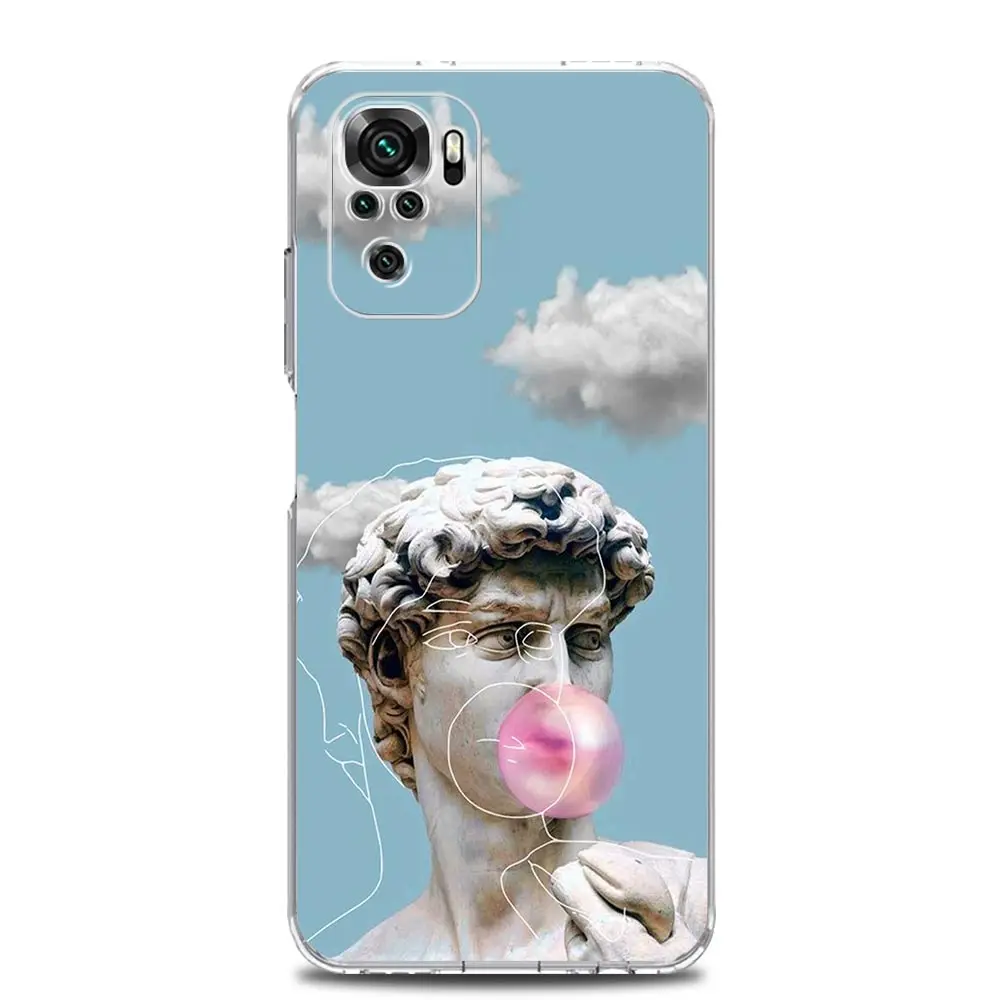 Artistic David & Mona Lisa Design Phone Case Cover