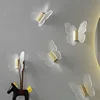 Transparent Acrylic Towel Hook Gold Butterfly Shape Wall Mounted Clothes Hooks Decorative Bathroom Robe Hook Hangers Keys Racks 1