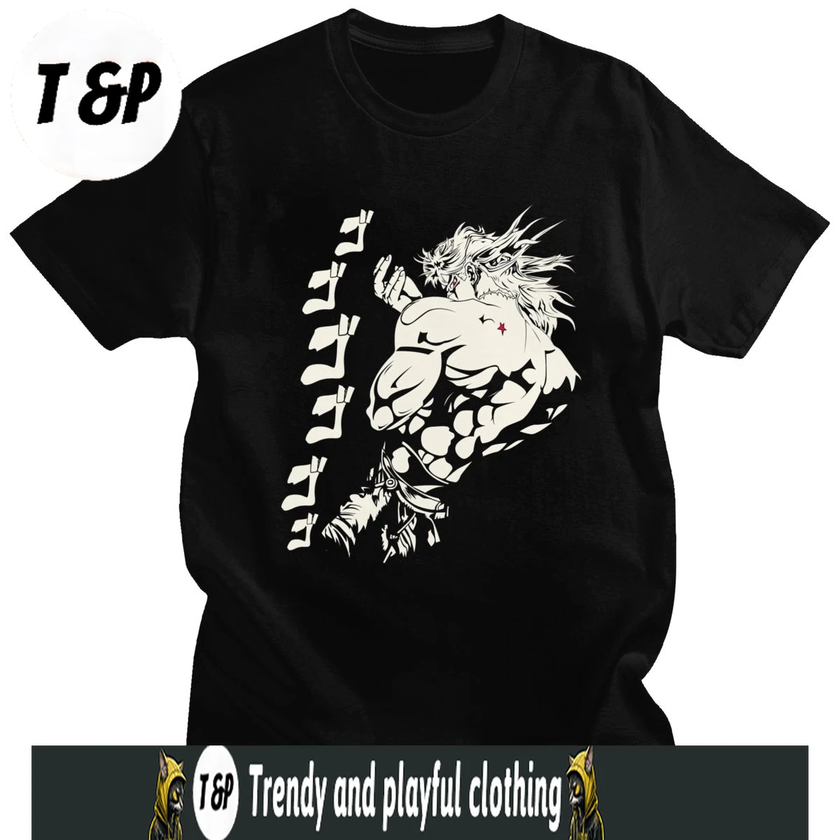 

Bizarre Adventure T Shirt Men Pure T-Shirt Joestar Anime Kujo Blood Otaku Crusaders Short Sleeve Tee Top