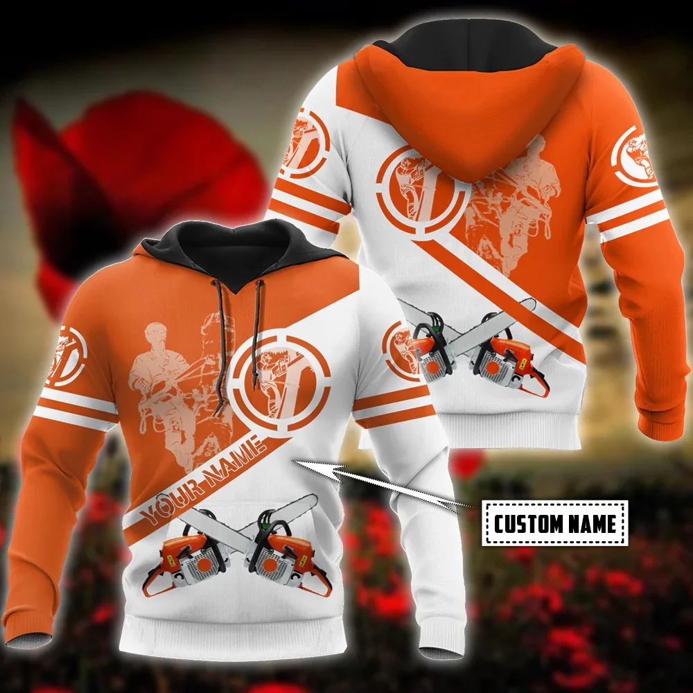 Baum pfleger Logger Holzfäller kunden spezifischer Name 3d gedruckt Mode Herren Hoodies Unisex Pullover Freizeit jacke Trainings anzüge tdd115