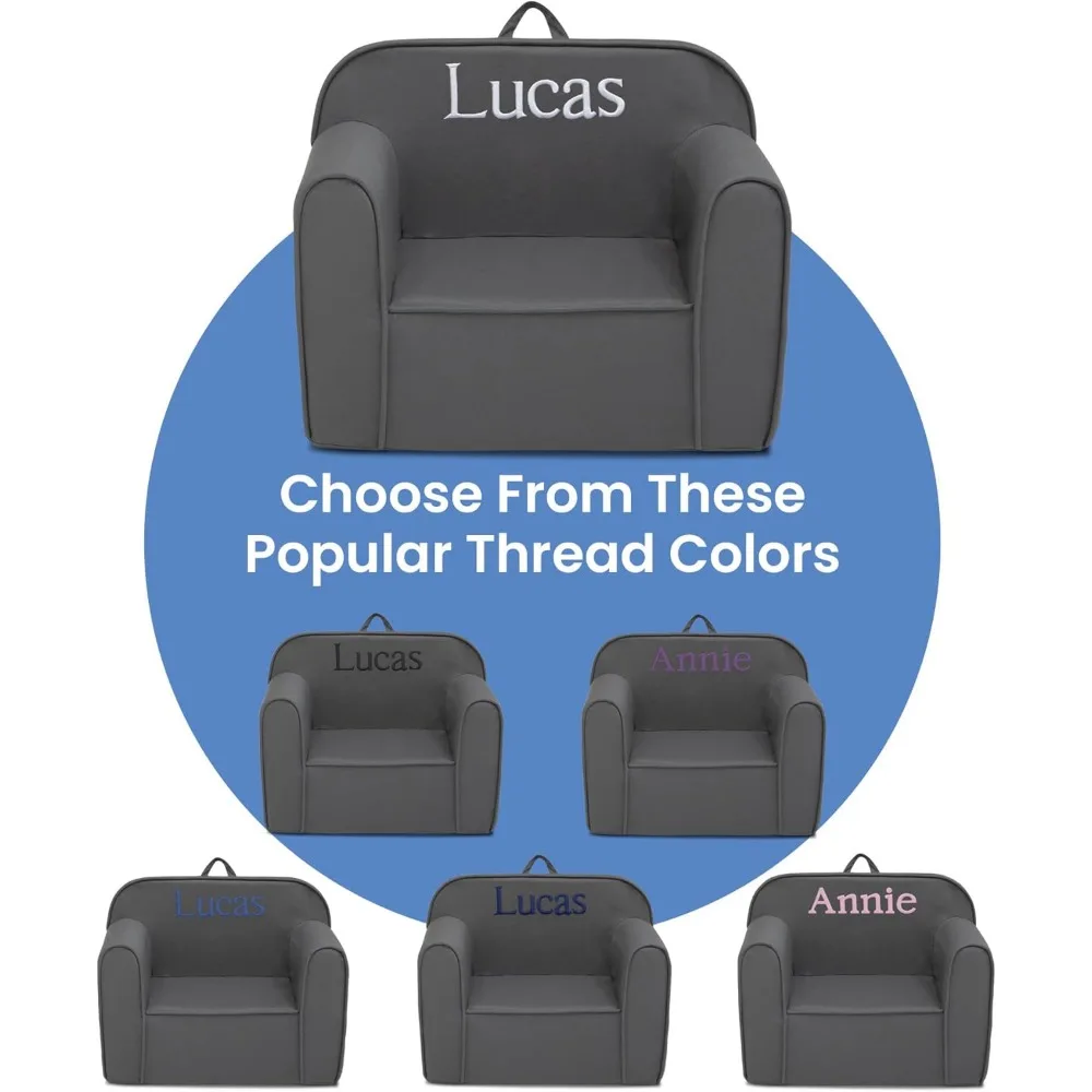 Cozee Chair for Kids -1 Seater Foam Toddler Couch can be Personalized with Name, Has Removable Cover for Easy Machine Washing 4