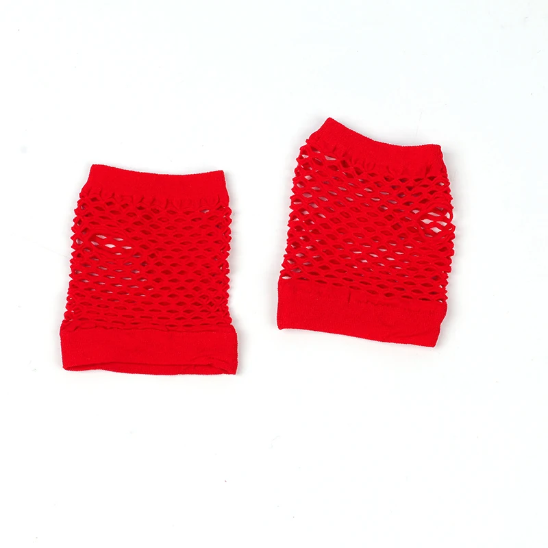 1pair Womens Short Fishnet Net Gloves Fingerless Mesh Gloves Punk Rock Fancy Night Club Party Arm Warmer Gloves Sexy Gloves