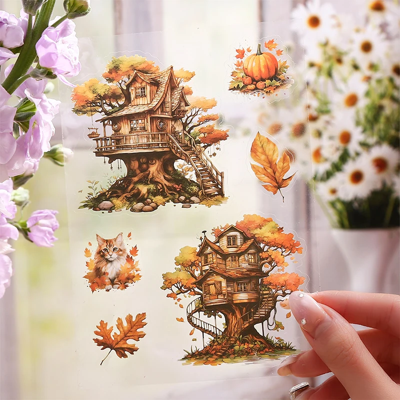Decorative Stickers 20 pcs my Secret Garden Stickers aesthetic PET Sticker book Decorative Diary Album Scrapbooking supplies material