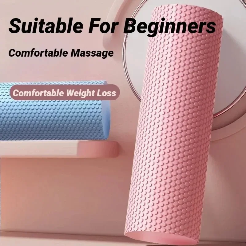 Hexagonal Yoga Roller: Round EVA Foam Cylinder (15cm in Diameter and 30cm in Length) for Pilates and Enhanced Family Exercise