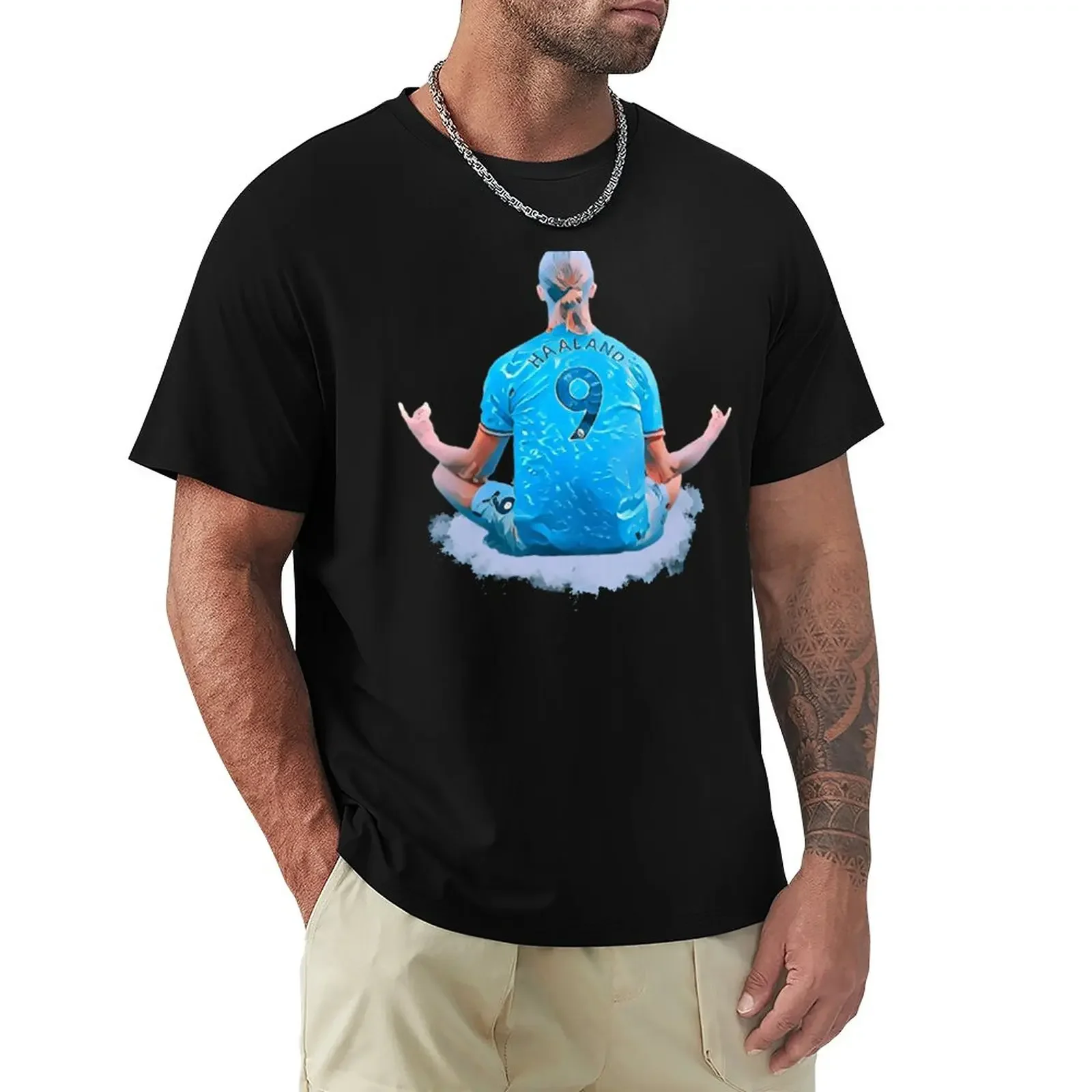 Erling Haaland Flying Cloud T-Shirt Plus Size New Edition Summer Clothes Camicia Da Allenamento Da Uomo
