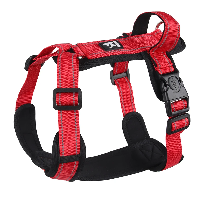 thumbnail image 1 of Arnés ligero para mascotas con asa, chaleco antiescape para perros pequeños y medianos, correas para el pecho para cachorros, chihuahuas, carlinos, suministros para mascotas, 1 of 5