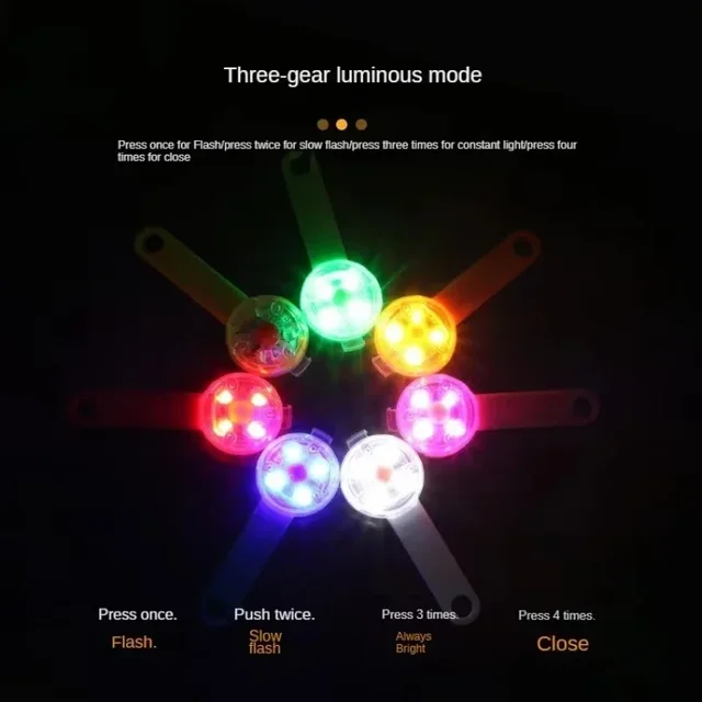 Dog Collar LED Light USB Rechargeable Waterproof Anti Lost Safety Flashing Pendant for Dogs Cats Pets Night Walking Reflective 3