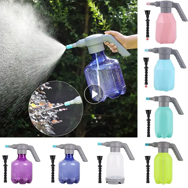 3L/2L Elektromos Permetező Palack Kertészet Újratölthető Automatikus Öntözőkanna Háztartási Permetezőgép Állítható Fúvóka Sprinklerrel