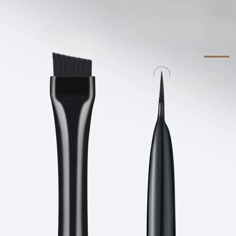 블레이드 아이라이너 브러쉬 눈썹 브러쉬 휴대용 앵글 플랫 파인 아이라이너 눈썹 컨투어 메이크업 브러쉬 정밀 디테일 메이크업 도구