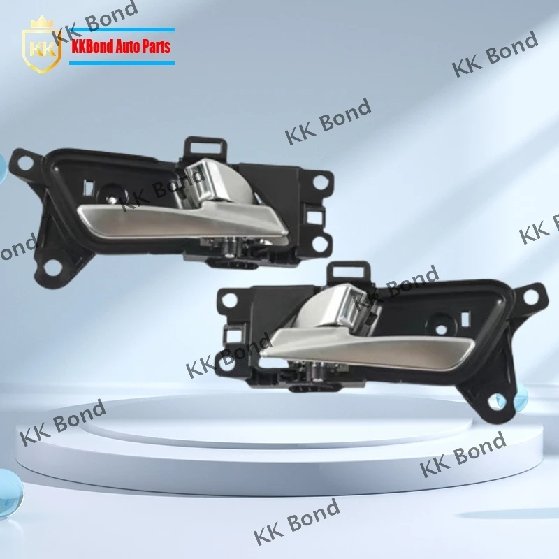 4PCS 은빛 자동차 왼쪽 오른쪽 인테리어 도어 핸들 현대 Creta Ix25 2015 2016 2017 2018 82610-A0010 82620-A0010