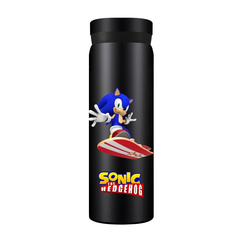 thumbnail image 1 of Taza de acero inoxidable 304 con aislamiento al vacío de doble capa y diseño de Sonic de Anime, regalo de vacaciones sencillo para hombres y mujeres, taza de bolsillo Kawaii, 1 of 5