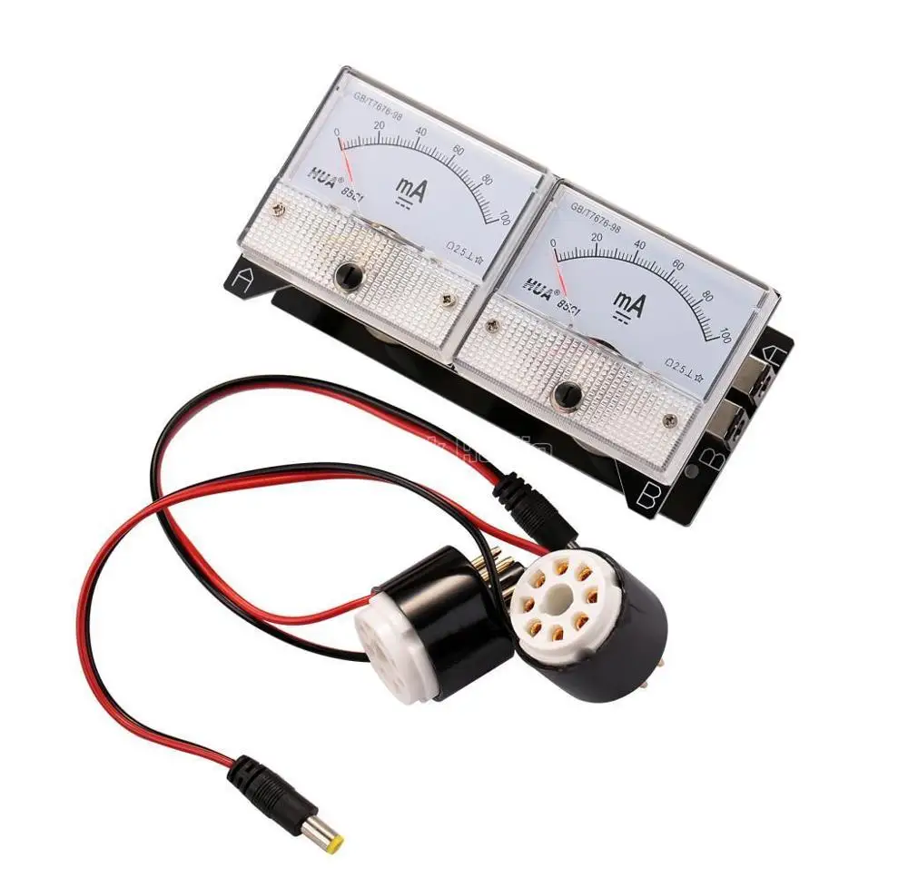 Douk Audio HiFi Dual Bias Current Probes Tester Meter for EL34 KT88 6L6 6V6 6550 Vacuum Valve Tube Amplifier 2