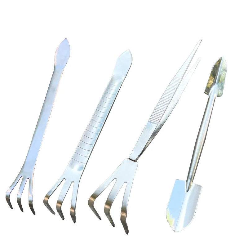 Garden Tools Home Garden Bonsai Tools Flowerpot Tweezers Scraper Rake Spade