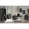 DeJori 51"W Writing Desk, Charcoal 2