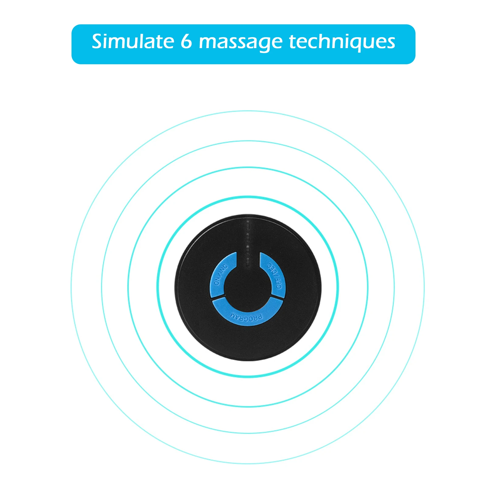 Electric Muscle Massager Portable Mini Neck Back Cervical Massage Patch Stimulator EMS 6 Modes Muscle Relief Pain Relaxation
