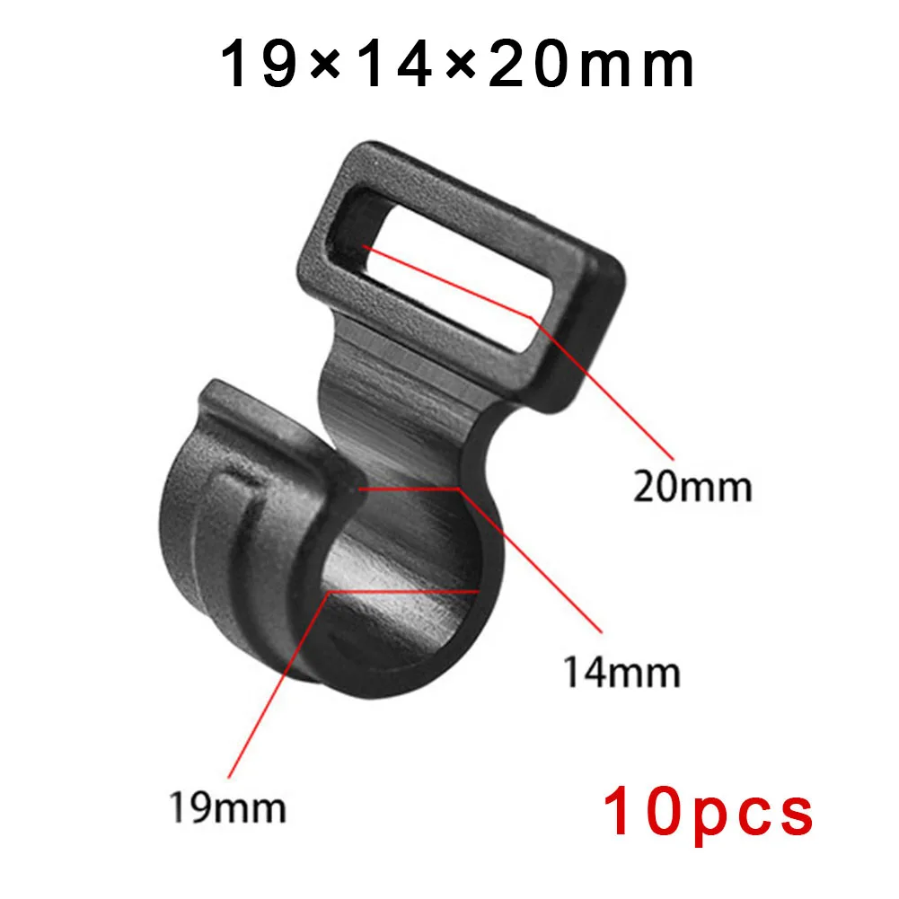 Tent Hooks Camping Caravan Awning Tent Pole Plastic Inner C Clips S/M/L 10pcs tent clips camping tent accessories camping tent fasteners tent hooks plastic clips