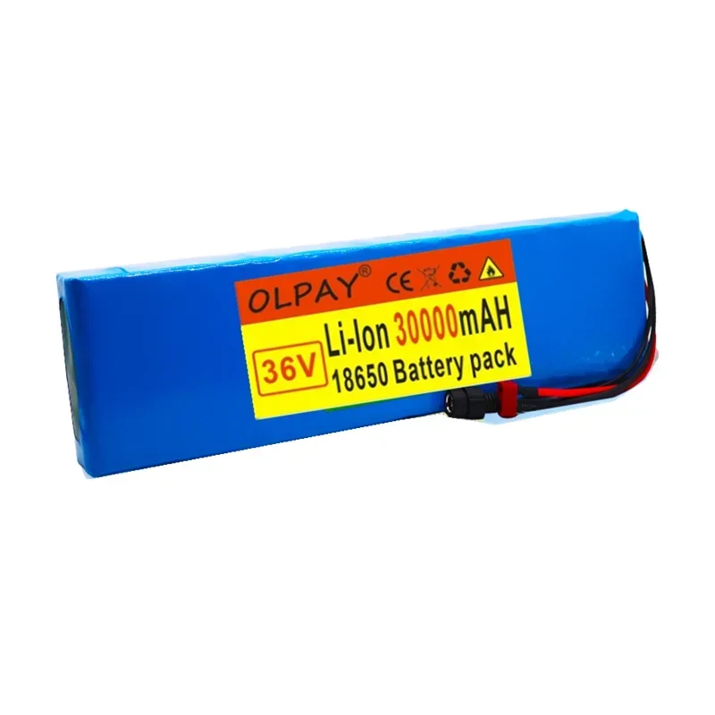 

Original New High Power 36V Battery 10S4P 30Ah 18650 Battery Pack 800W 42V 30000mAh for Ebike Electric Bicycle with BMS