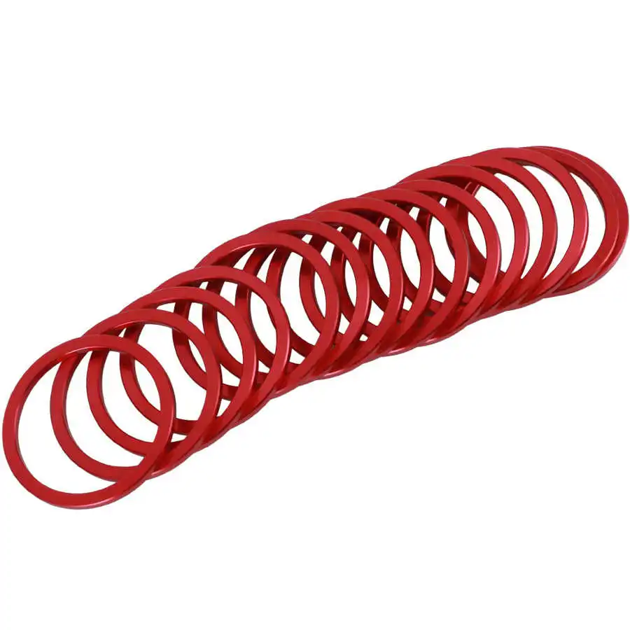 15pcs 2.5mm Mountain Road Bike Bottom Bracket Gasket Freewheel Hub Washer Spacer Aluminium Alloy Bottom Bracket Spacer