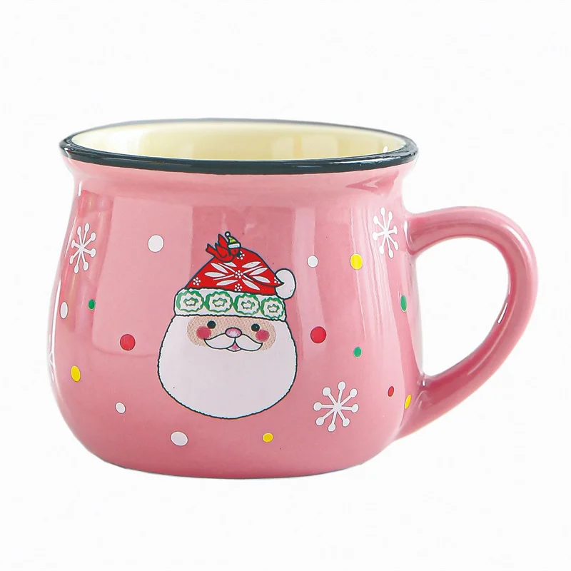 Festive Ceramic Santa Mug
