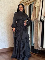 Customized High Neck Prom Dress 2025 Long Sleeve Elegant Wedding Party Dress A-Line Ruffles Pleated Formal Gowns Floor Length - Image 6