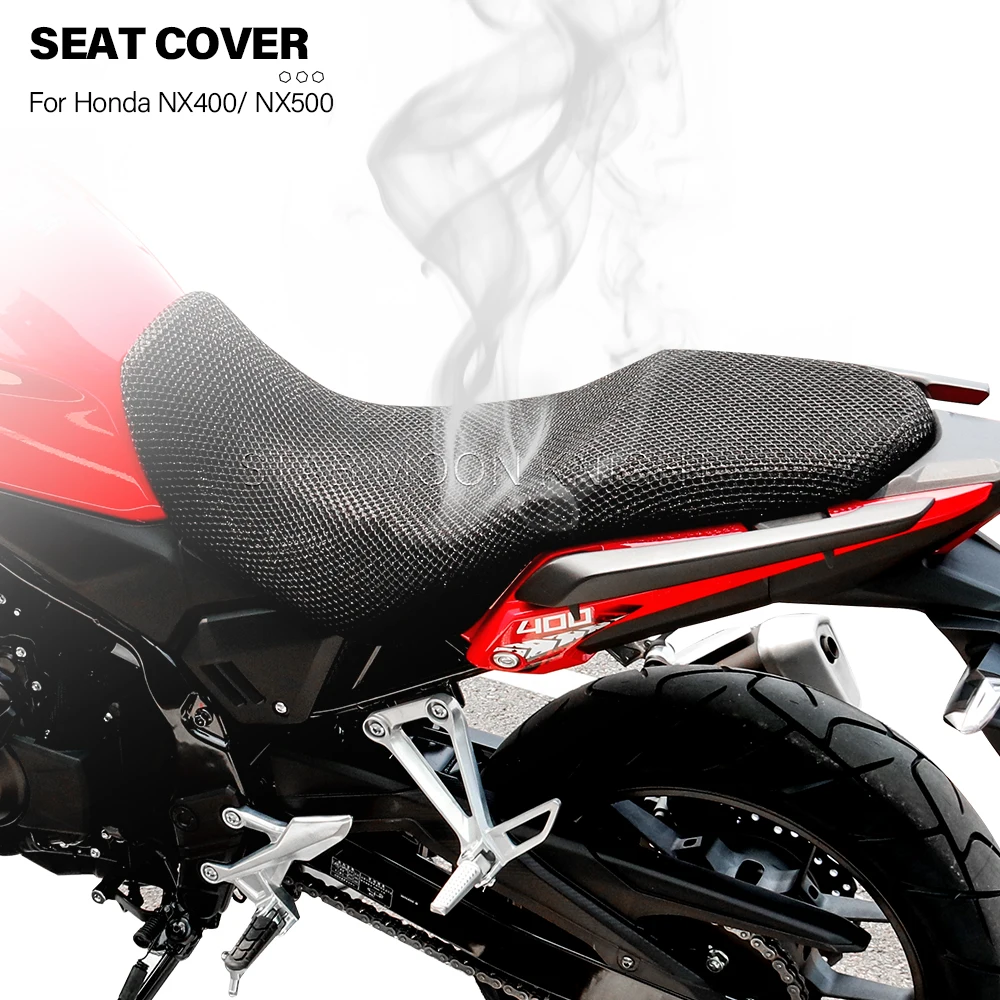 

3D Mesh Seat Cushion For Honda NX400 NX 500 400NX 2024- Passenger Nylon Seat Cover Accessories