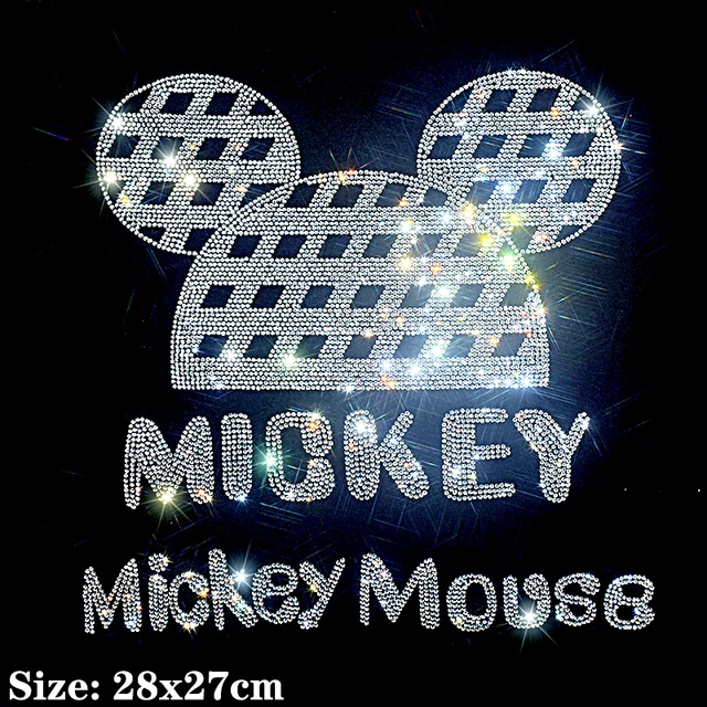 Disney Mickey Mouse Iron on Applique Mickey & Minnie