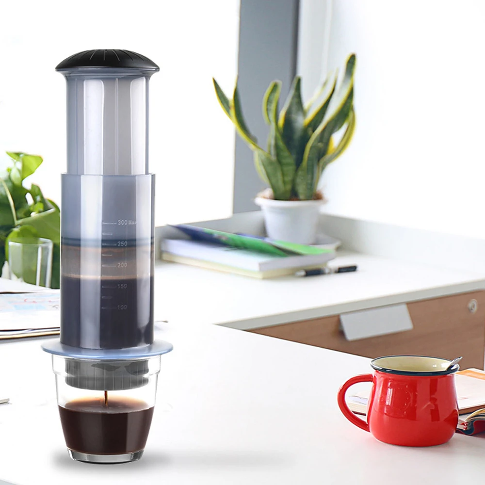 

300ml Espresso Coffee Maker Portable Cafe French Press Coffee Pot with Filter Paper Kit Bar Set for AeroPress Machine DIY Coffee