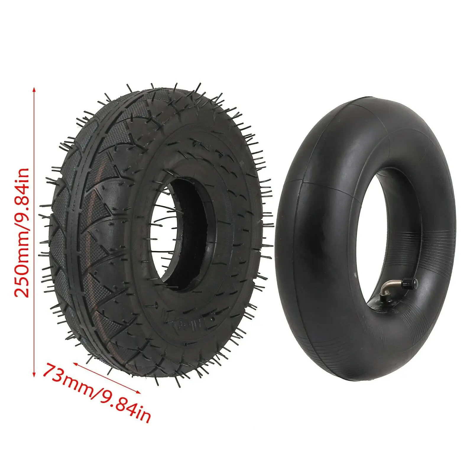 

4.10/3.50-4 410/350-4 4.10-4 3.50-4 Tire & Tube For ATV Scooter Go Kart Mower