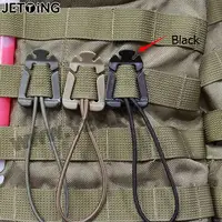 Useful 1PCS Webbing Dominator Elastic Cord Hang Buckle Clip Outdoor Travel Kits