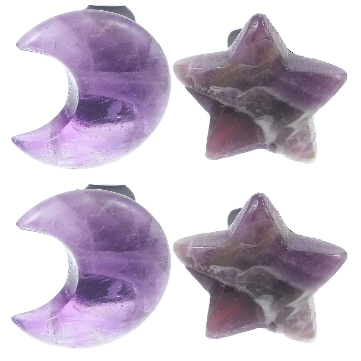 

4 Pcs Air Outlet Decoration Car Fresheners Vent Clips Dashboard Decorations Moon